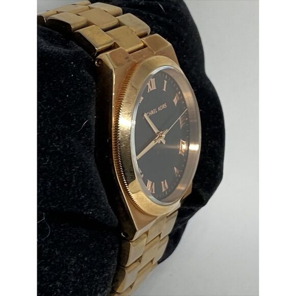 Michael Kors Channing MK5937 Womens Stainless Steel Analog Black Dial Watch VK14 - Picture 5 of 12